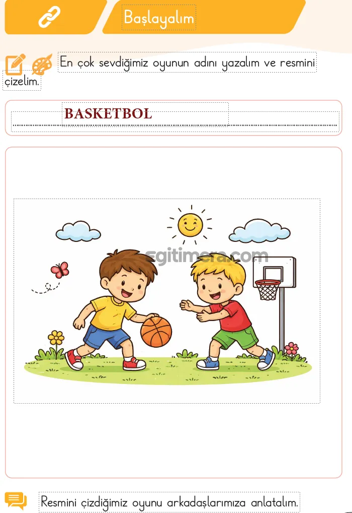 1.Sınıf Türkçe Ders Kitapları Cevapları Sayfa 25 – MEB Yayınları