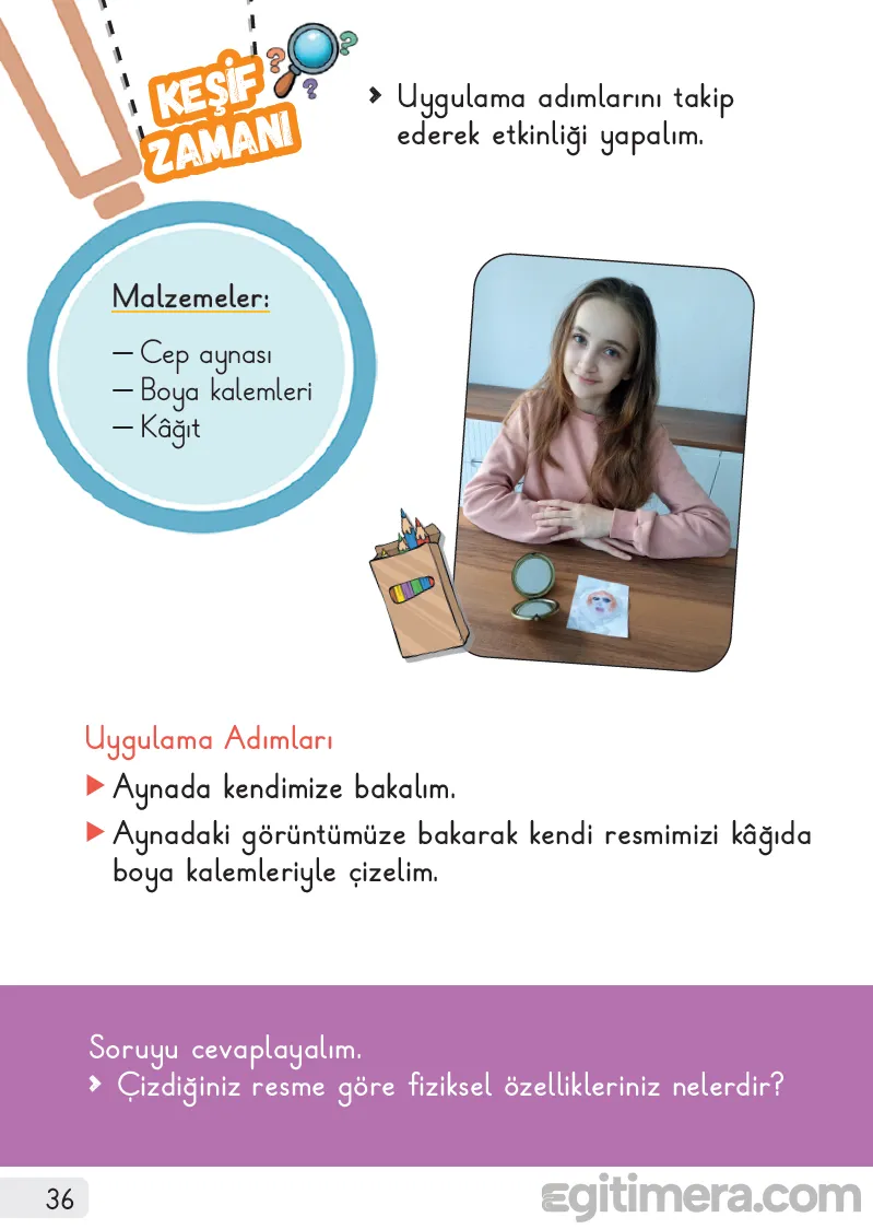 1. Sınıf Hayat Bilgisi Ders Kitabı Cevapları Sayfa 36 – MEB Yayınları