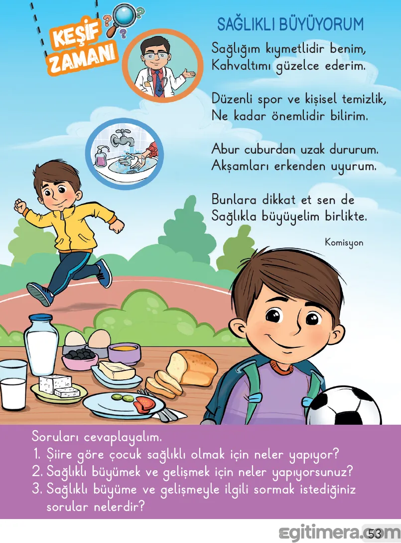 1. Sınıf Hayat Bilgisi Ders Kitabı Cevapları Sayfa 53 – MEB Yayınları