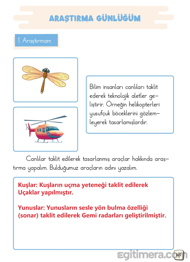 1.Sınıf Türkçe Ders Kitapları Cevapları Sayfa 149 – MEB Yayınları